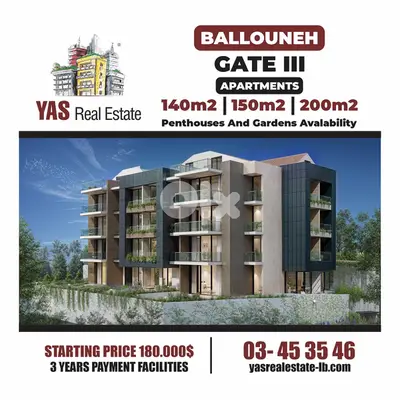 Ballouneh 280m2 | Under Construction | Payment Facilities | View |
