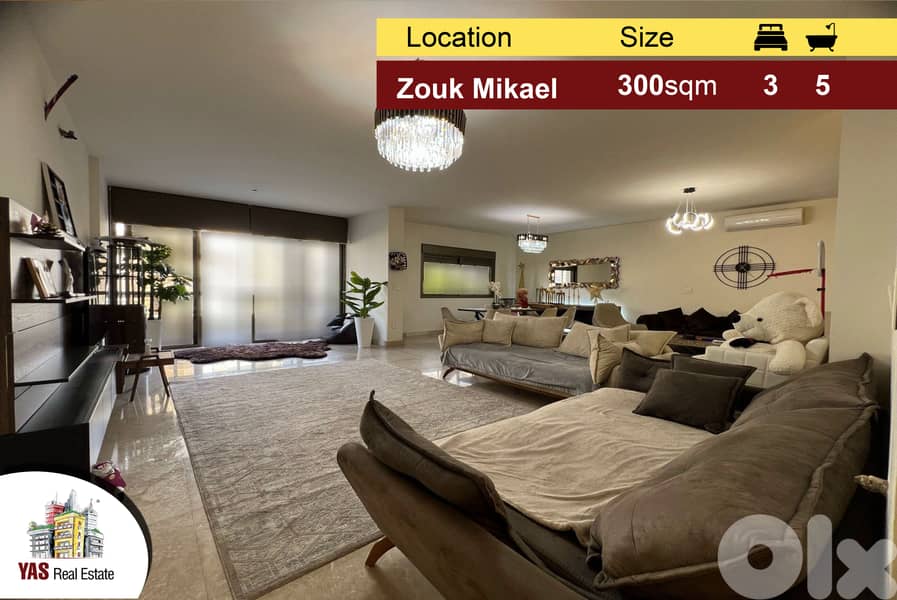 Zouk Mikael 300m2 | Prime Location | Quiet Area | Flat | Luxury | EH | 0