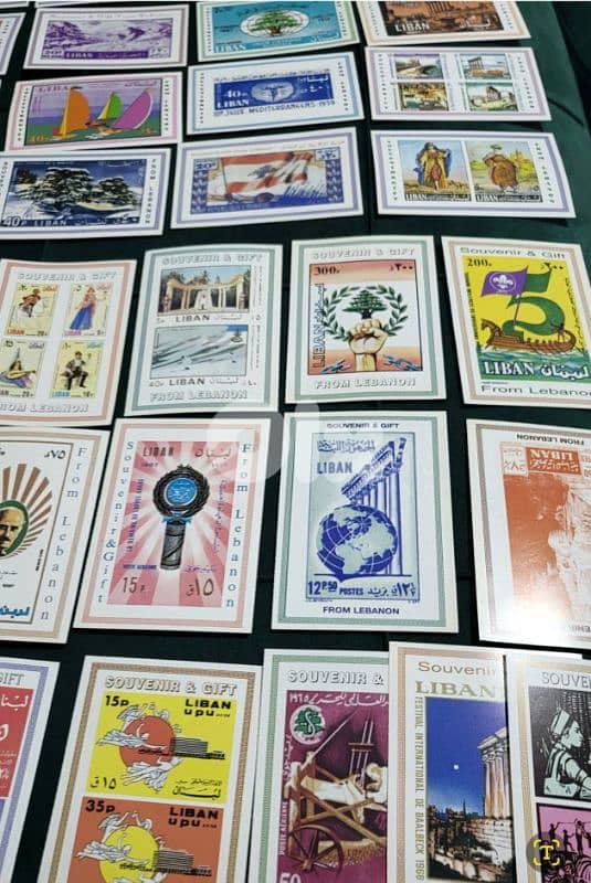 Souviner Post Cards for lebanese stamps 80 pieces 4