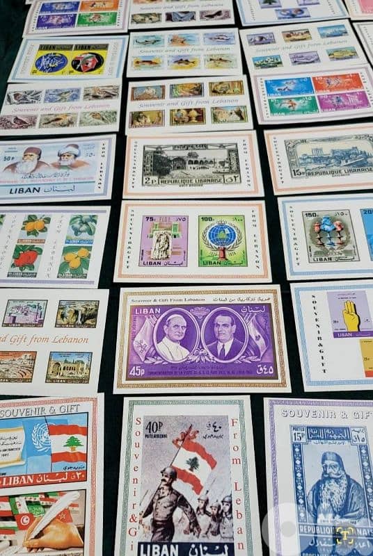 Souviner Post Cards for lebanese stamps 80 pieces 8
