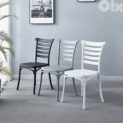 Minimalist Nordic Dining Chairs with Curved Backrest & Sleek Finish