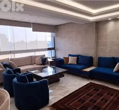 165 SQM Furnished Apartment in Chiah, Beirut with Mountain View