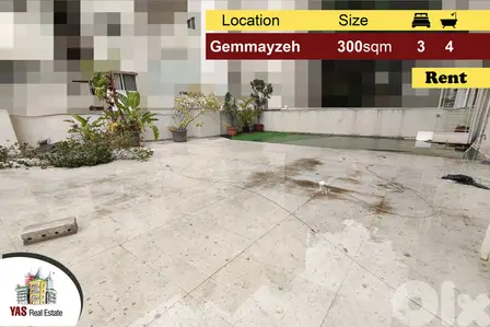 Gemmayzeh 300m2 | 150m2 Terrace | Rent | Excellent Condition | AA/AC