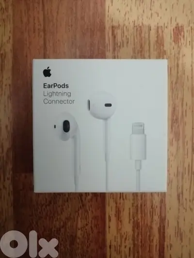 Apple original earphones  Lightning  cable, new in the box