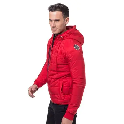 Geographical Norway Red Puffer Jacket
