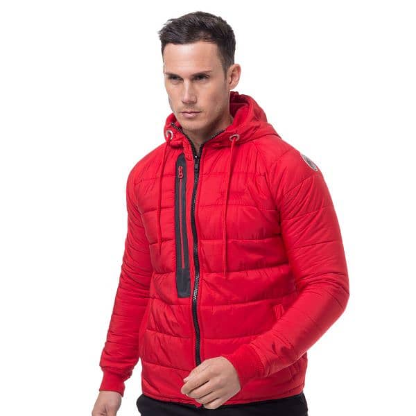 Geographical Norway Red Puffer Jacket 1