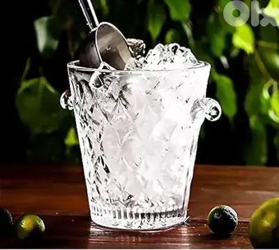 glass ice bucket