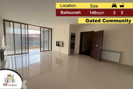 Ballouneh 140m2 | Gated Community | Swimming Pool | Luxury | AC |