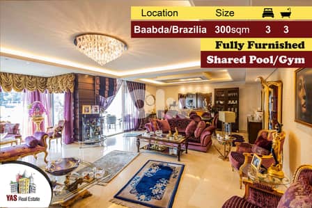Baabda/Brazilia 300m2 | Ultra Prime Location | Furnished |Calm Area|TS