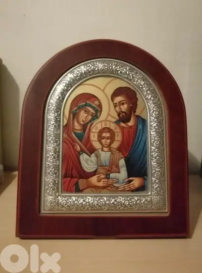 Certified copy of an Orthodox Byzantine icon size 13*11cm  stamped