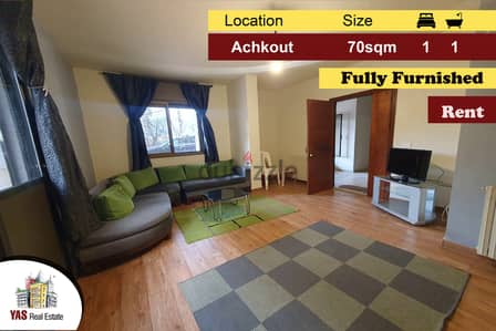 Achkout 70m2 | Rent | Terrace | Fully Furnished |Prime Location|DA/KH