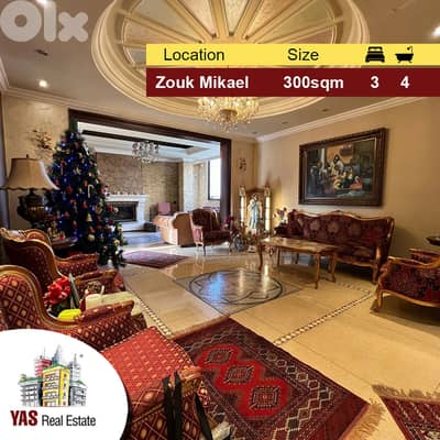 Zouk Mikael 300m2 | 35m2 Terrace | Prime Location | Calm street | EH |