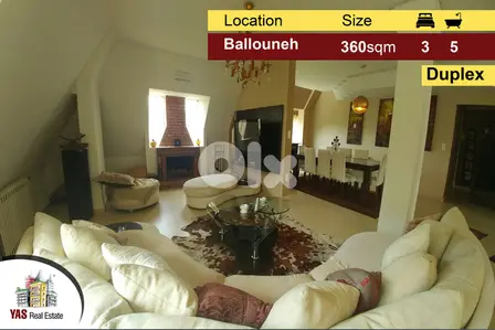 Ballouneh 360m2 - upgraded - unique property - private street -