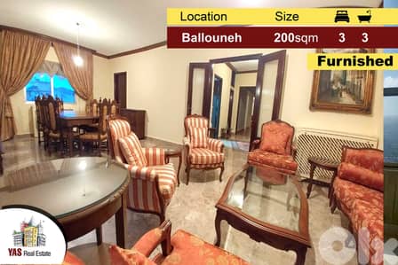 Ballouneh 200m2 | fully furnished | mint condition | catch |