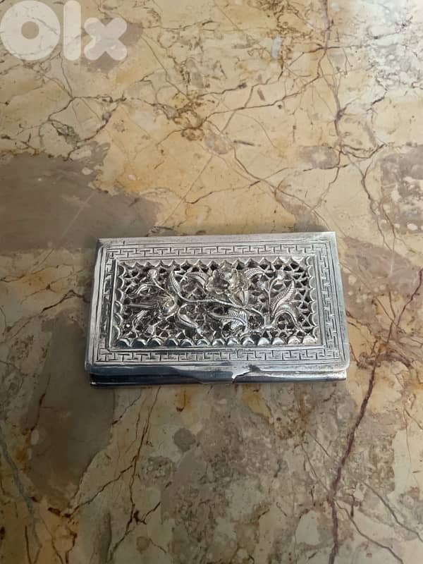 Silver Card holder 0