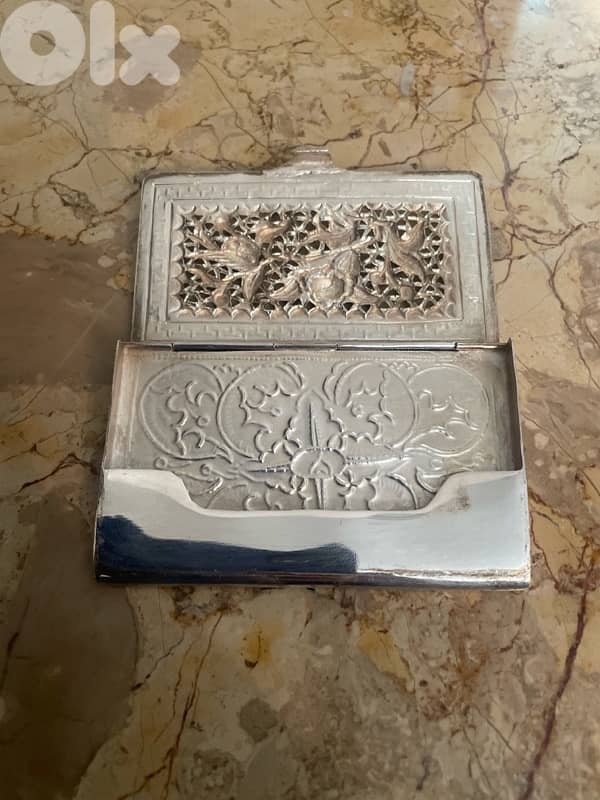 Silver Card holder 1
