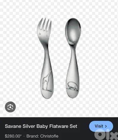 Christofle spoon and fork