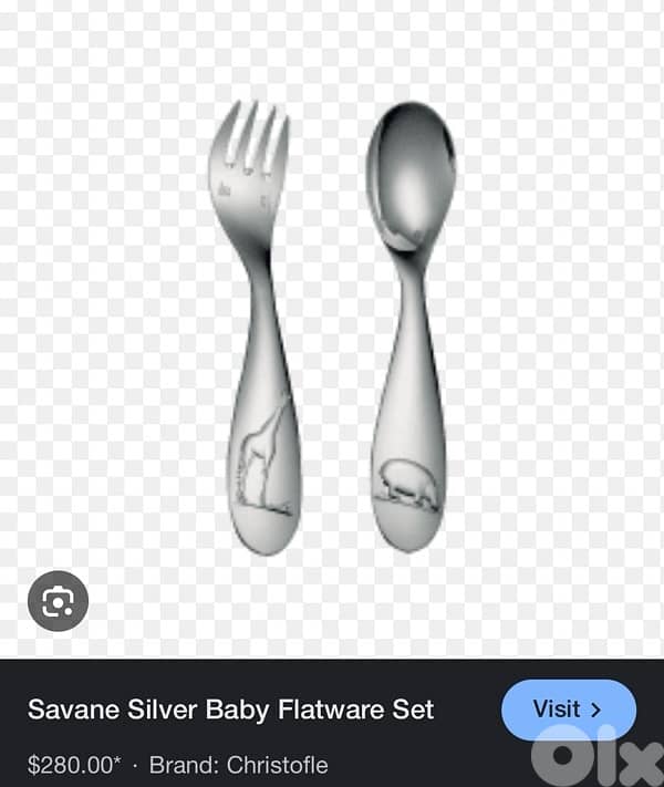 Christofle spoon and fork 0