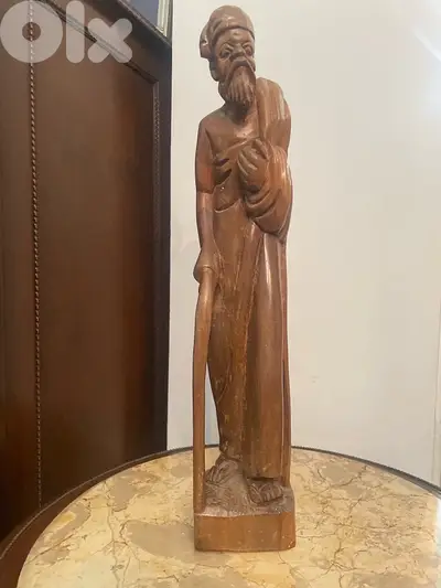 Wooden sculpture statue
