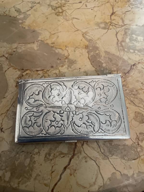 Silver Card holder 2