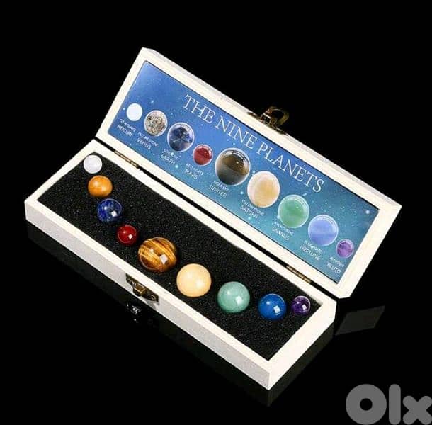 Special 9 planets natural stones for decoration / gift 0