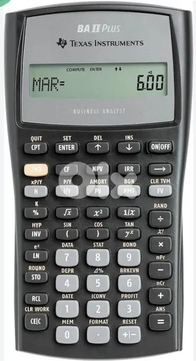 Financial Calculator texas instruments BA2 plus