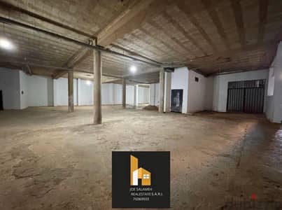 Warehouse for sale in Kaslik high ceiling 1040m2 Easy Access/مستودع