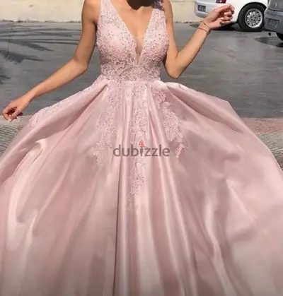 Evening Dress Pink فستان سهرة