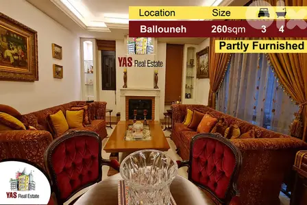 Ballouneh 260m2 | Partly Furnished | High-end | Upgraded | Unique |