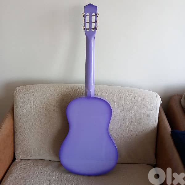 Classic Guitar  - Mauve color  - size 3/4 with Stand in wood 3