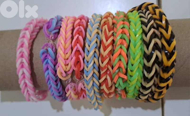 Bracelets for sale (18), handmade , prices 1$ each 4