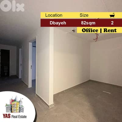Dbayeh 81m2 | Rent | Office | Prime Location | Perfect Investment |MJ