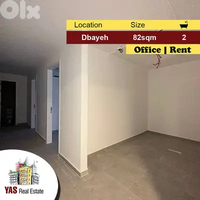 Dbayeh 81m2 | Rent | Office | Prime Location | Perfect Investment |MJ
