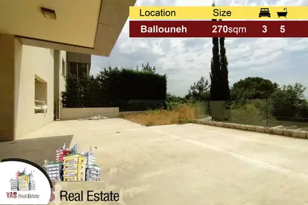 Ballouneh 270m2 | 230m2 Garden | Brand New | High-end | Open View | Ballouneh 270m2 | 230m2 Garden | Brand New | High-end | Open View |