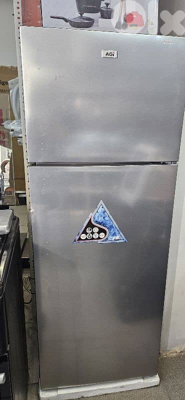 refrigerator AGI 142x55cm silver 2