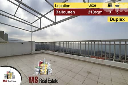 Ballouneh 210m2 | Duplex | Excellent Condition | Luxury | View |