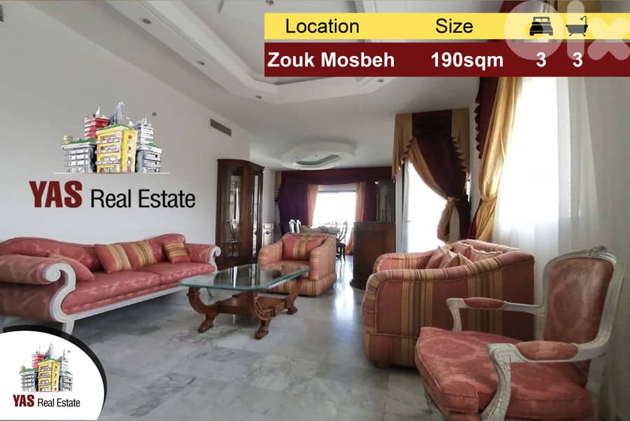 Zouk Mosbeh 190m2 | Mint Condition | Luxurious | Panoramic View | TO 0