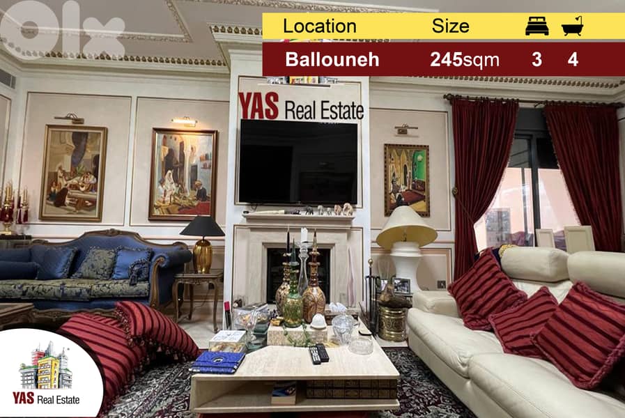 Ballouneh 245m2 | Designer’s Signature | Super High-End | Prime | 0