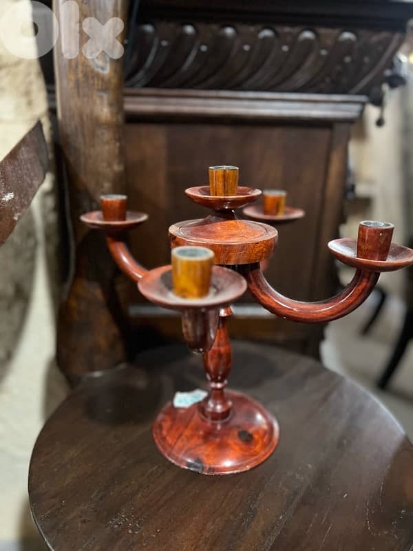 candle holder solid wood 0