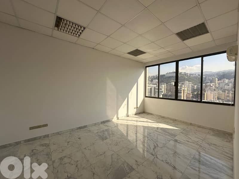 200 Sqm | Prime Location Office For Rent In Jal El Dib | Open Sea View 0