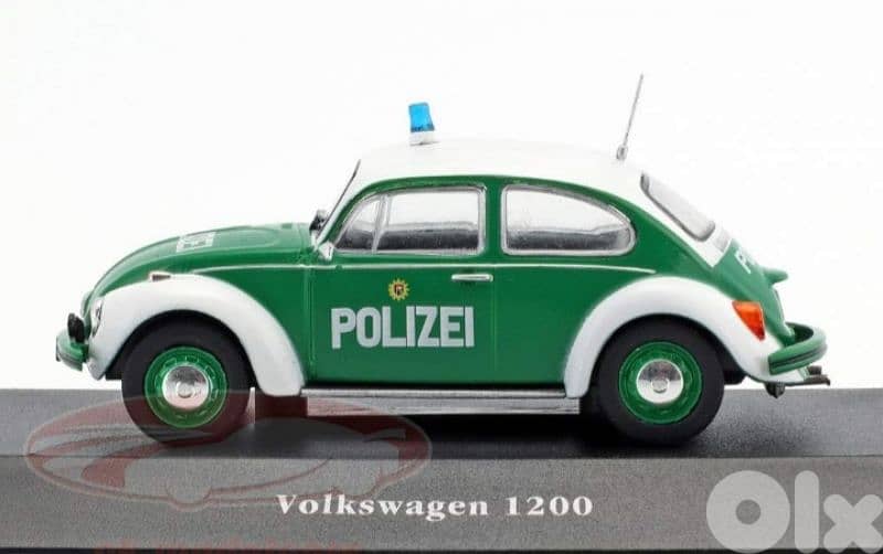 Volkswagen 1200 1977(Police Germany) diecast car model 1;43 2