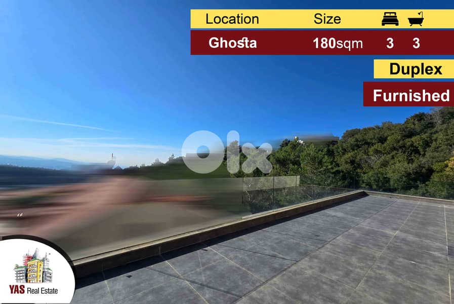 Ghosta 180m2 | Duplex | New | Perfect Condition | View | Furnished |DA 0