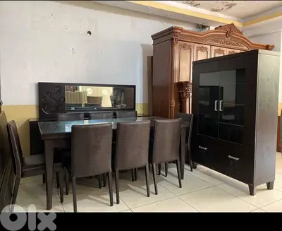 اوضة سفرة شغل istikbal تركية بتتكبر وبتتصغر درسوار وفاترينة كريستال