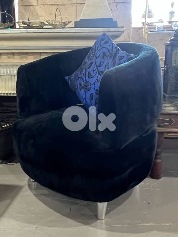 2 chairs with glass table 2
