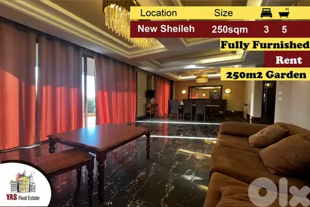 New Sheileh 250m2 | 250m2 Garden | Furnished |Rent | Private Street|KS