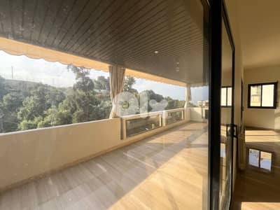 200 Sqm | Super deluxe apartment for rent in Awkar|Mountain view