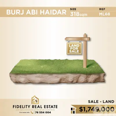 Land for sale in Borj abi Haidar ML68في برج ابي حيدرأرض