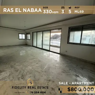 Apartment for sale in Ras El Nabaa ML69  شقة للبيع برأس النبع