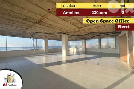 Antelias 230m2 | Office | Rent | Active Tower | Open Space | MJ |