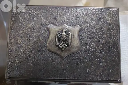 German Nazi Silver Plated Box era of WW2 Adolf Hiter